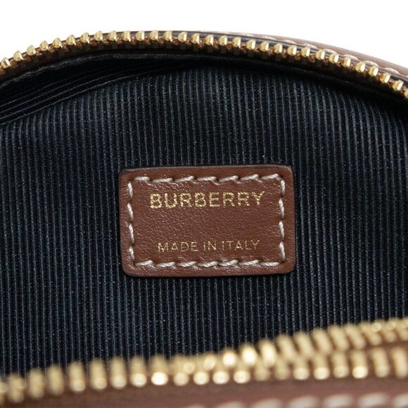 Burberry Louise Crossbody Shoulder Bag Canvas Leather Natural Beige Tan Brown - Picture 9 of 11